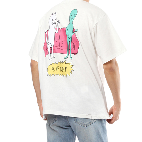 에어리언 오버핏 5부 반팔 티셔츠